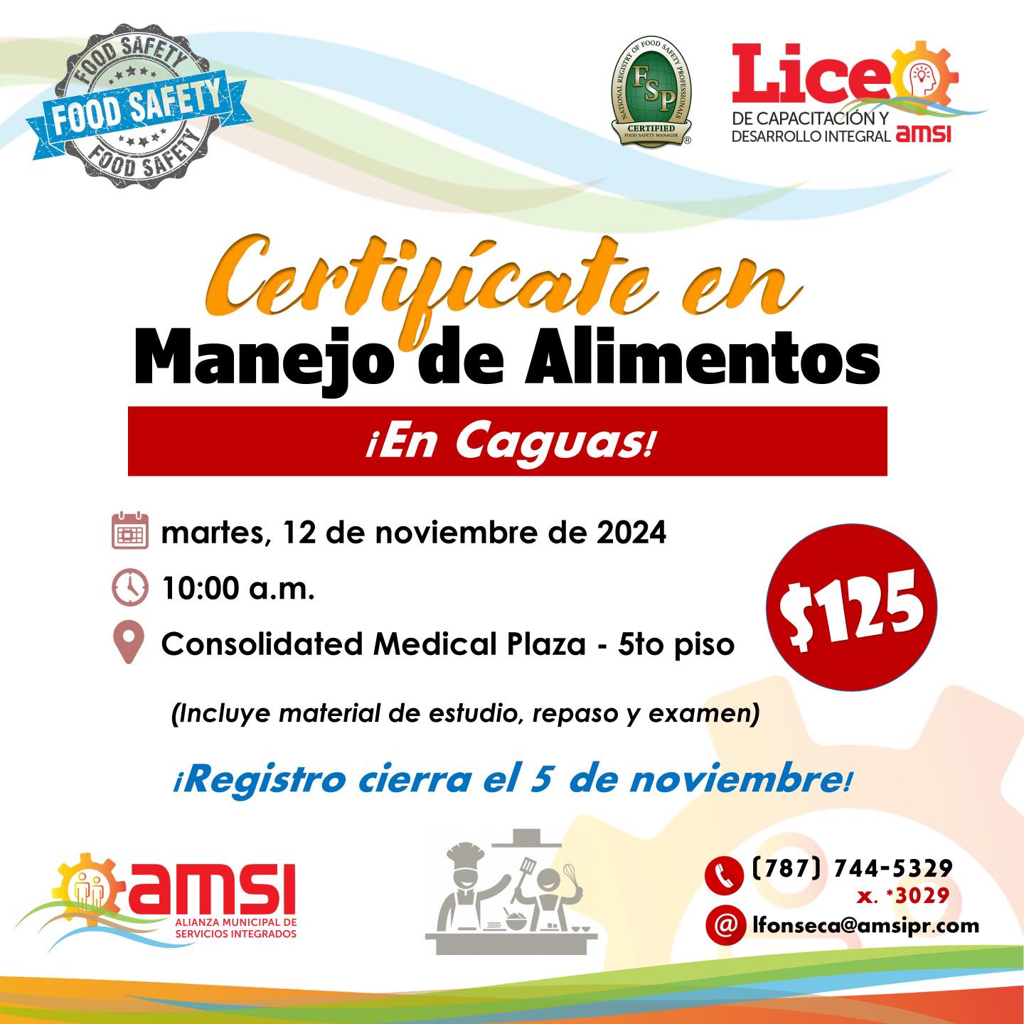 Manejo de Alimentos - Caguas