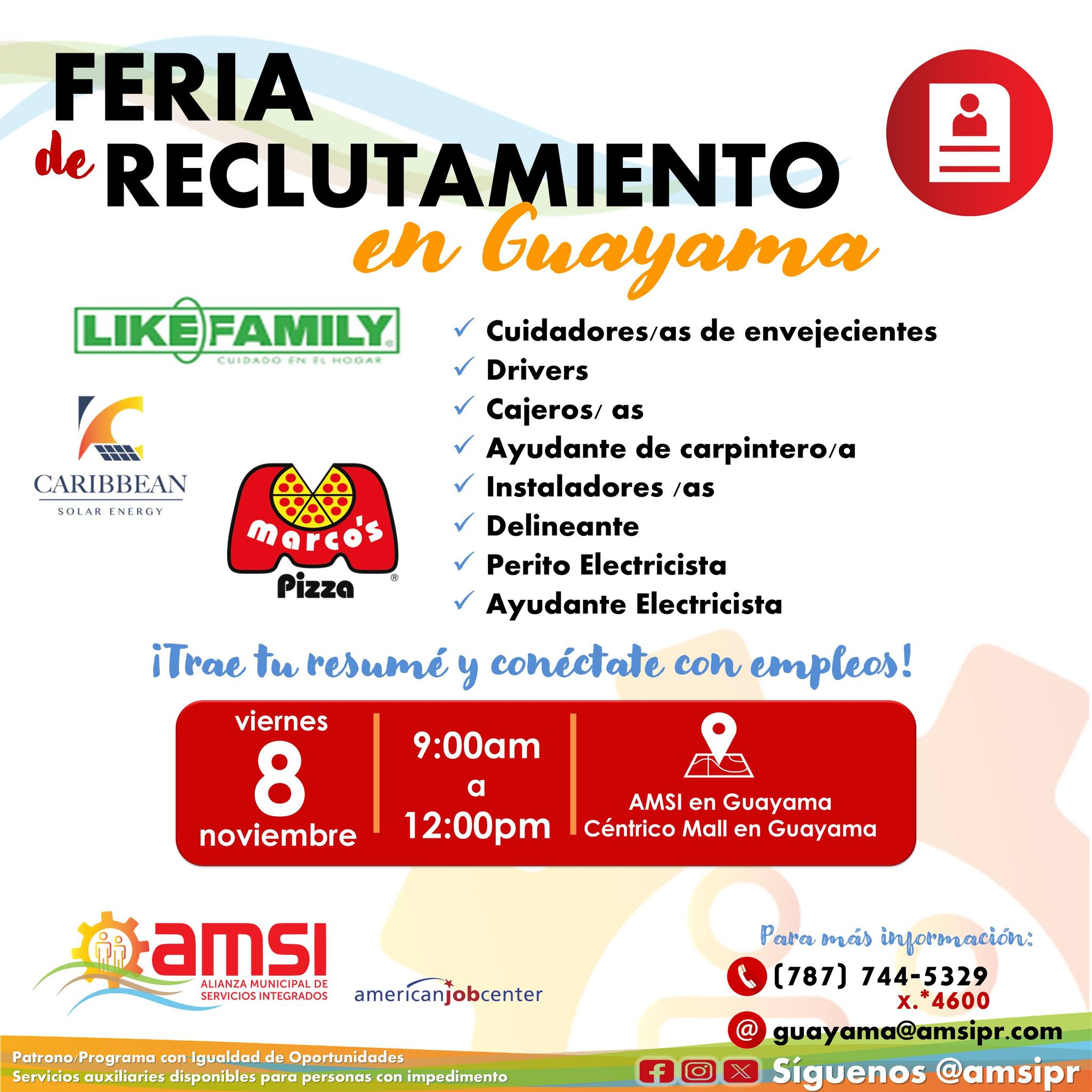 Feria de Reclutamiento - Guayama