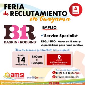 Feria de Reclutamiento - Baskin Robbins